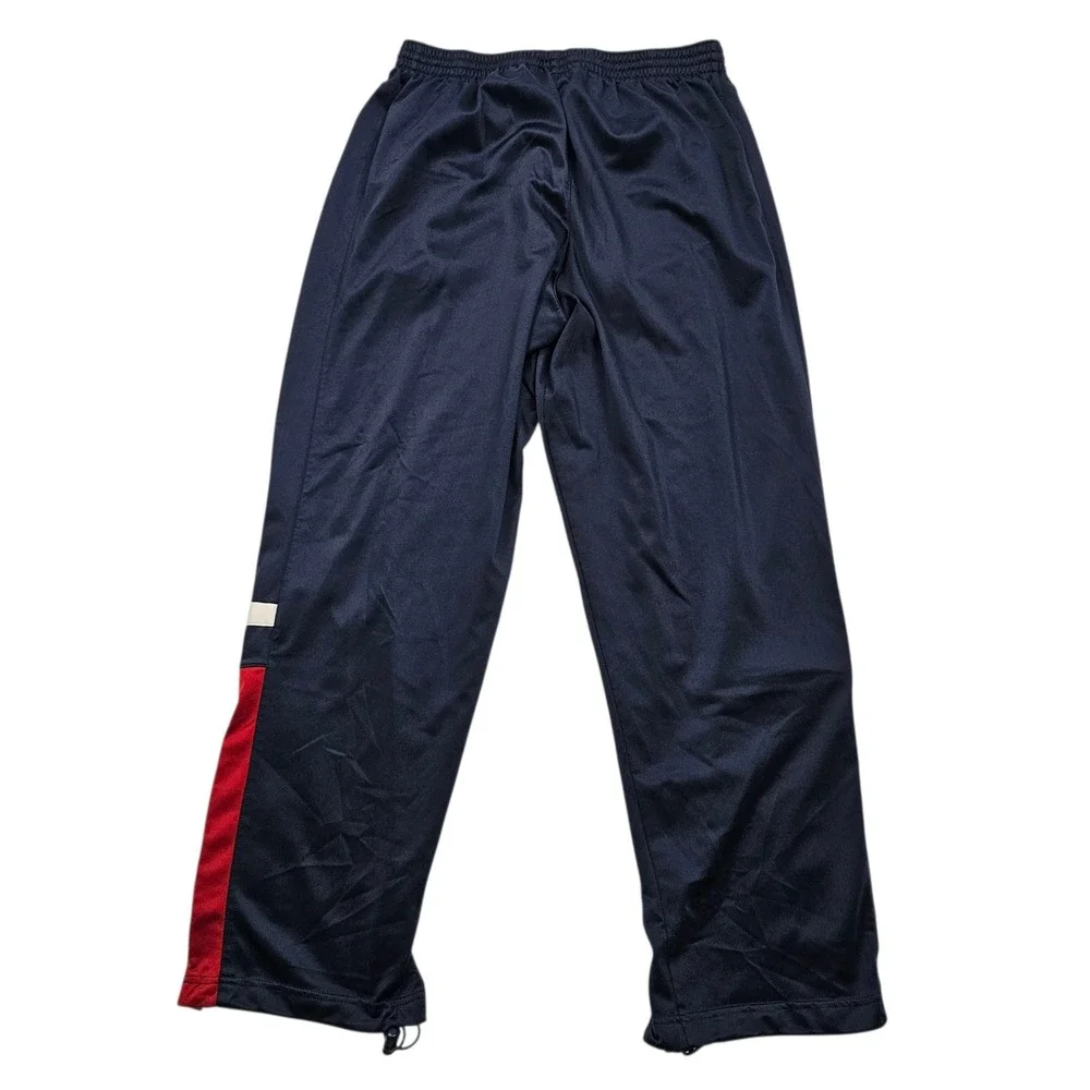 Nike‎ Track Pants Mens Large Navy Blue Red Snap Button Basketball Vintage Y2K